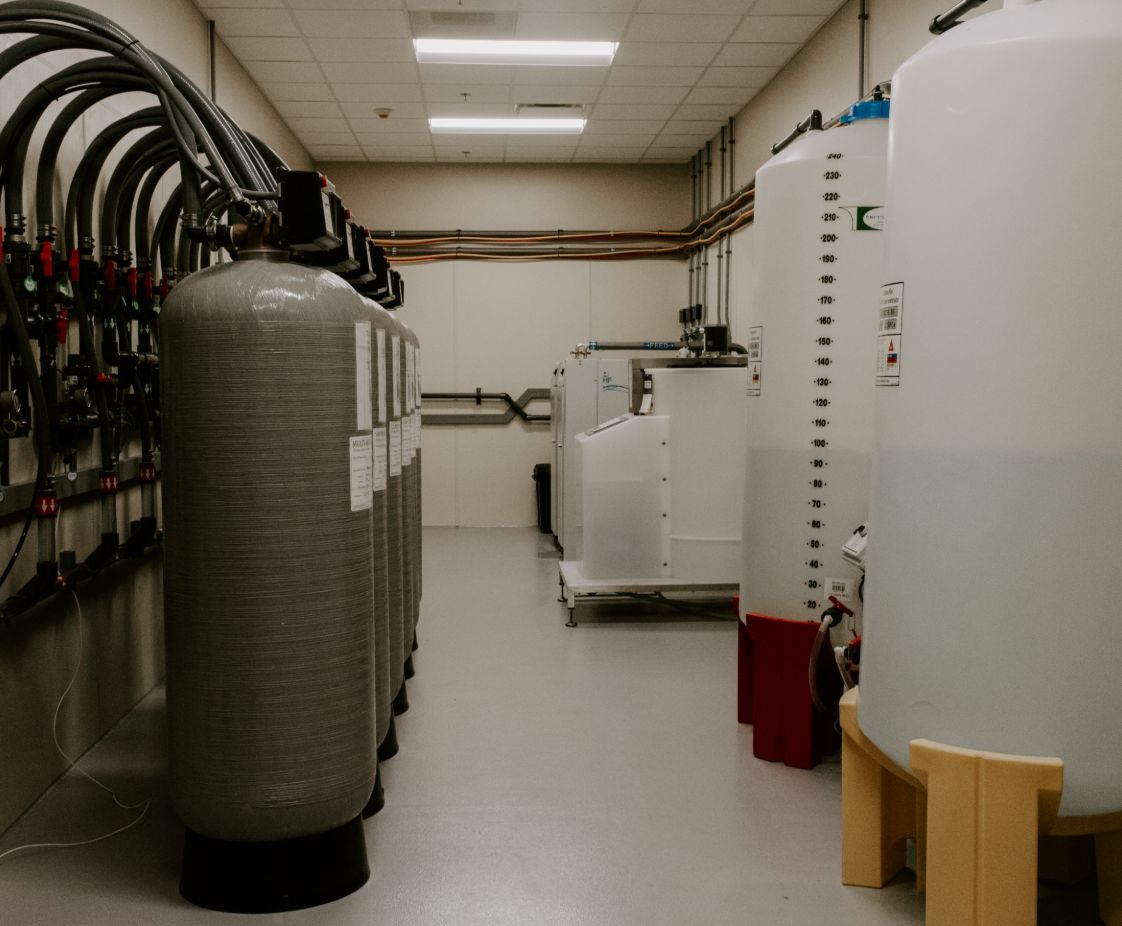 Fresenius Gardiner	 in Gardiner, ME. Reception Area, designed by Hardaway Sziabowski Architects.
