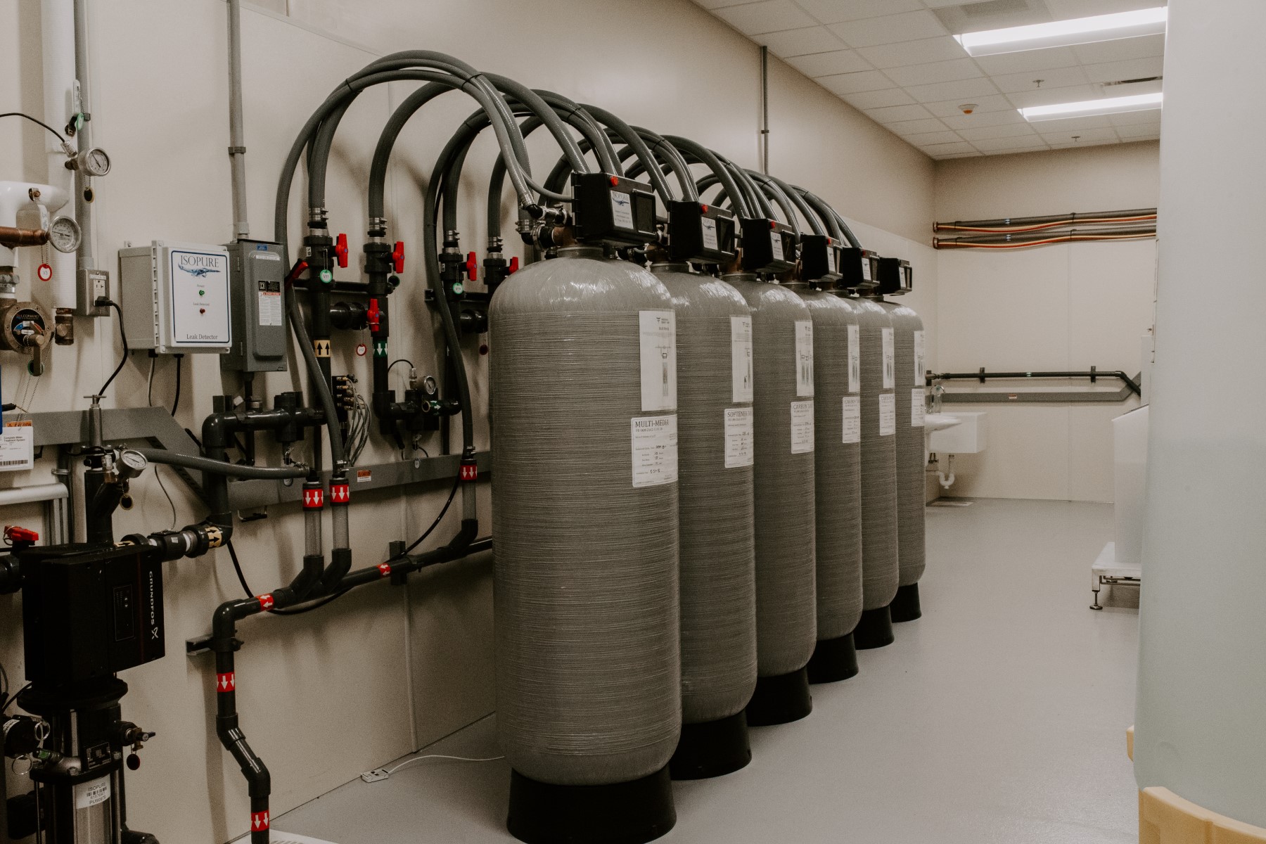 Fresenius Gardiner	 in Gardiner, ME. Reception Area, designed by Hardaway Sziabowski Architects.