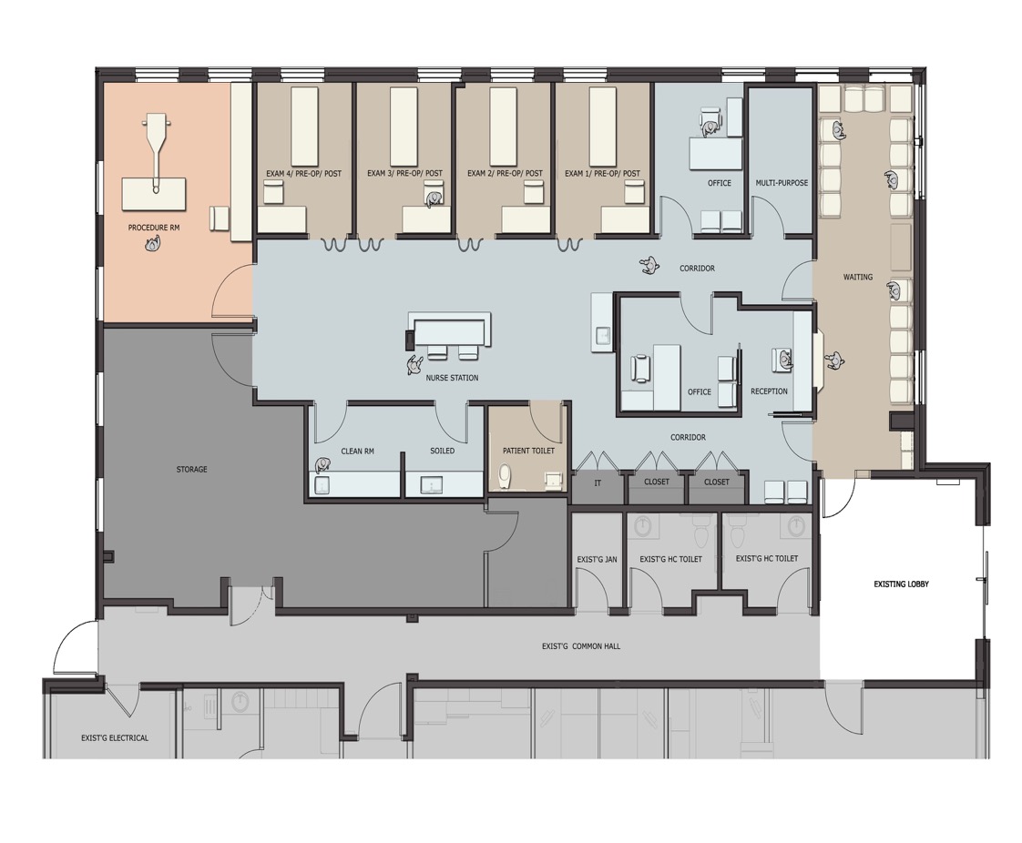 Harbor Interventional Pain Center in Newington, New Hampshire. Building Exterior, designed by Hardaway Sziabowski Architects.